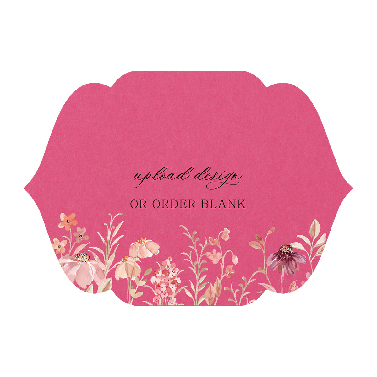 Custom Wedding Prints on Diecut Shaped Cardstock | Shape P5