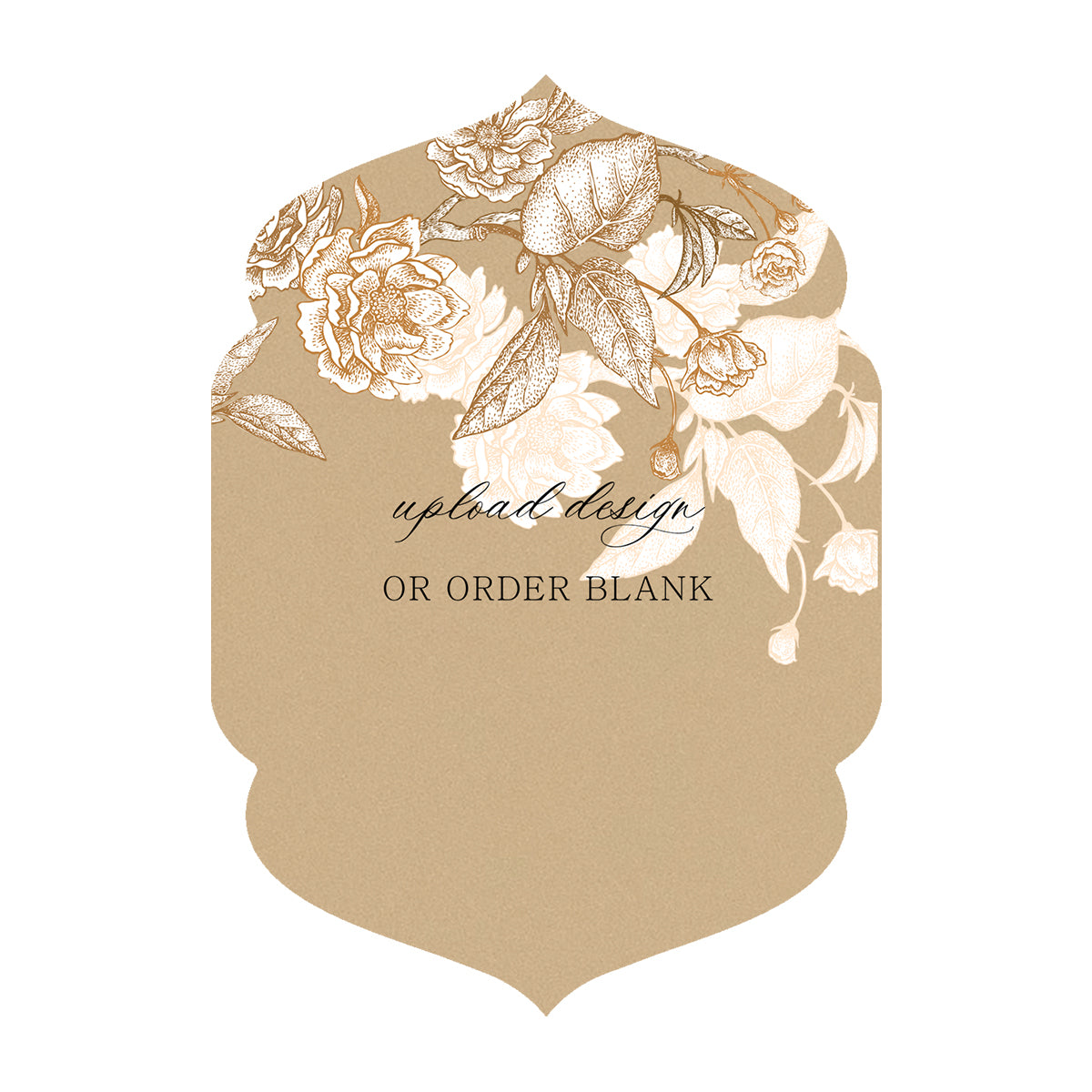 Custom Wedding Prints on Diecut Shaped Cardstock | Shape P5