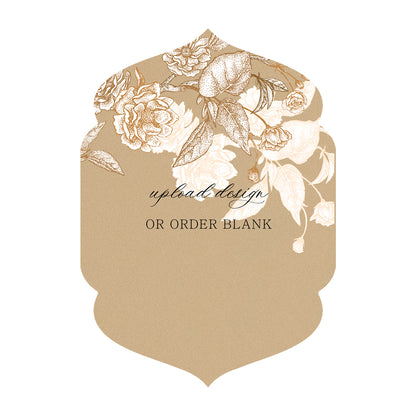 Custom Wedding Prints on Diecut Shaped Cardstock | Shape P5