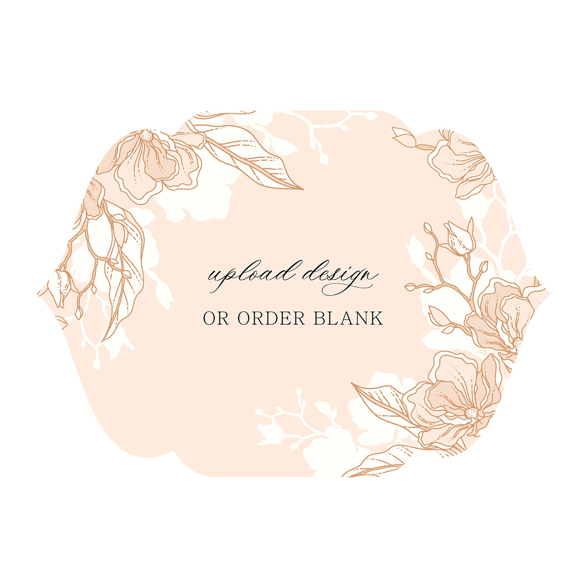 Custom Wedding Prints on Diecut Shaped Cardstock | Shape P5