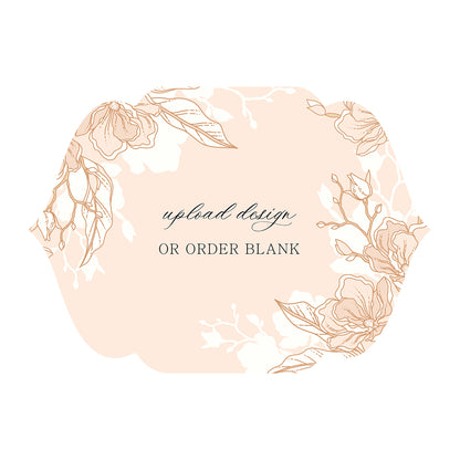 Custom Wedding Prints on Diecut Shaped Cardstock | Shape P5