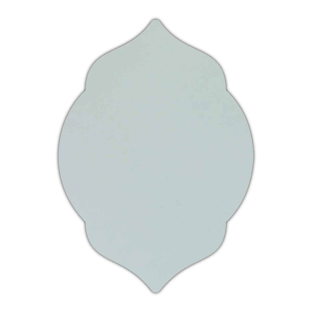 CMYK Print on Shimmer Aquamarine Cardstock | Shape P5 | 2.5" x 3.5"