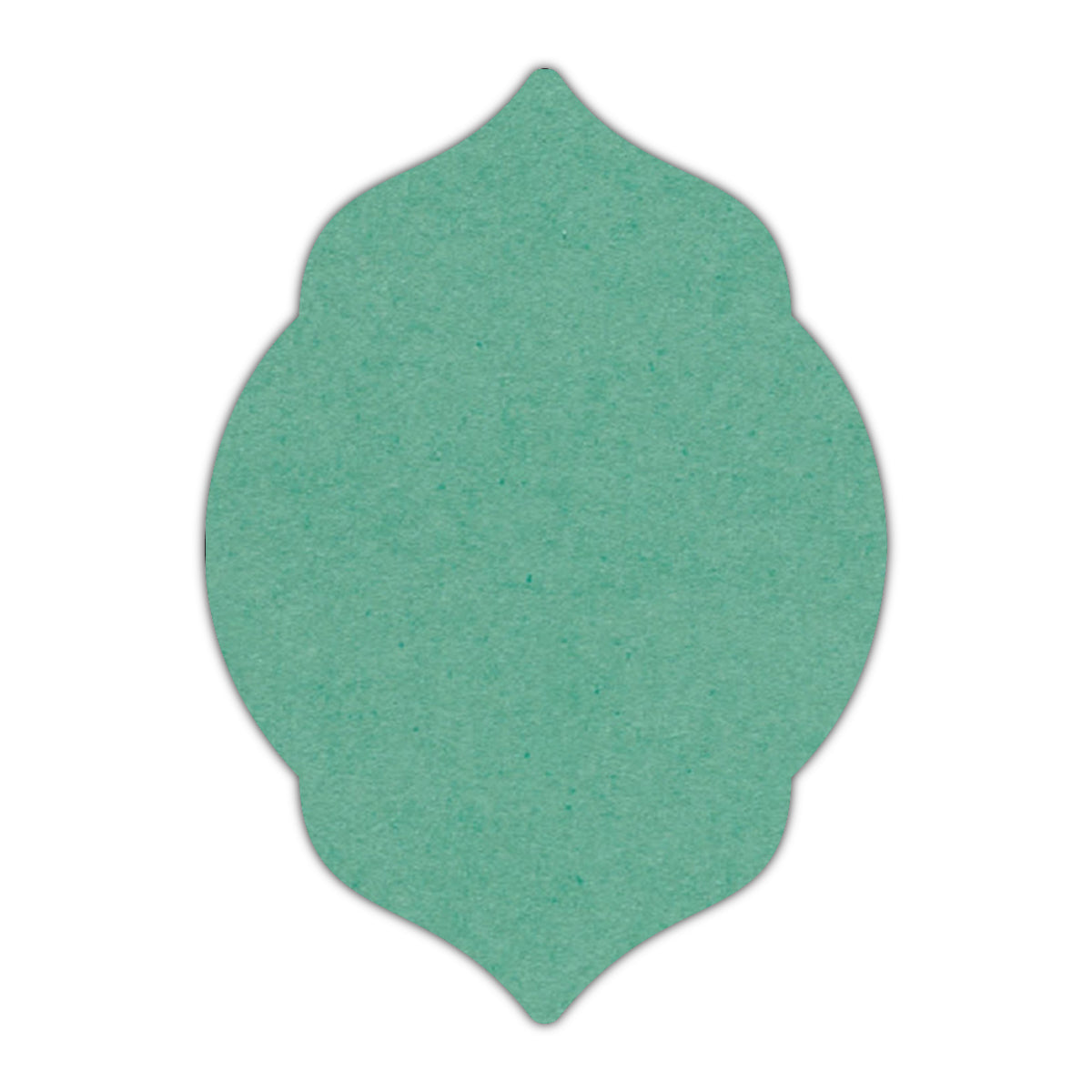 CMYK Print on Caribbean Blue Cardstock | Shape P5 | 3" x 5"