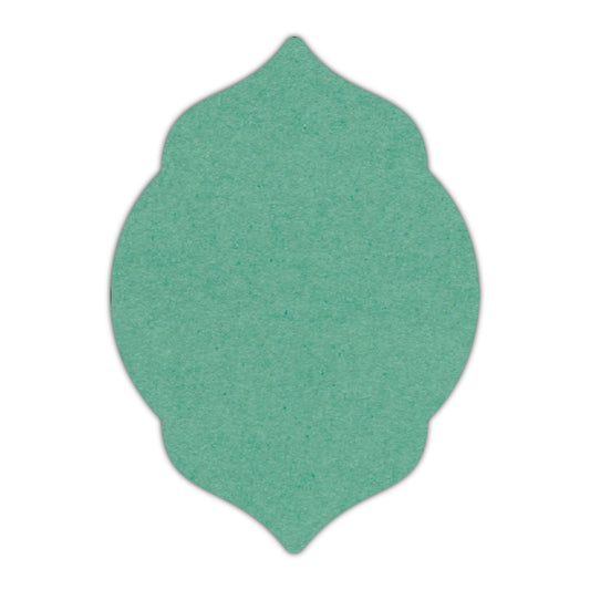 CMYK Print on Caribbean Blue Cardstock | Shape P5 | 11" x 14"
