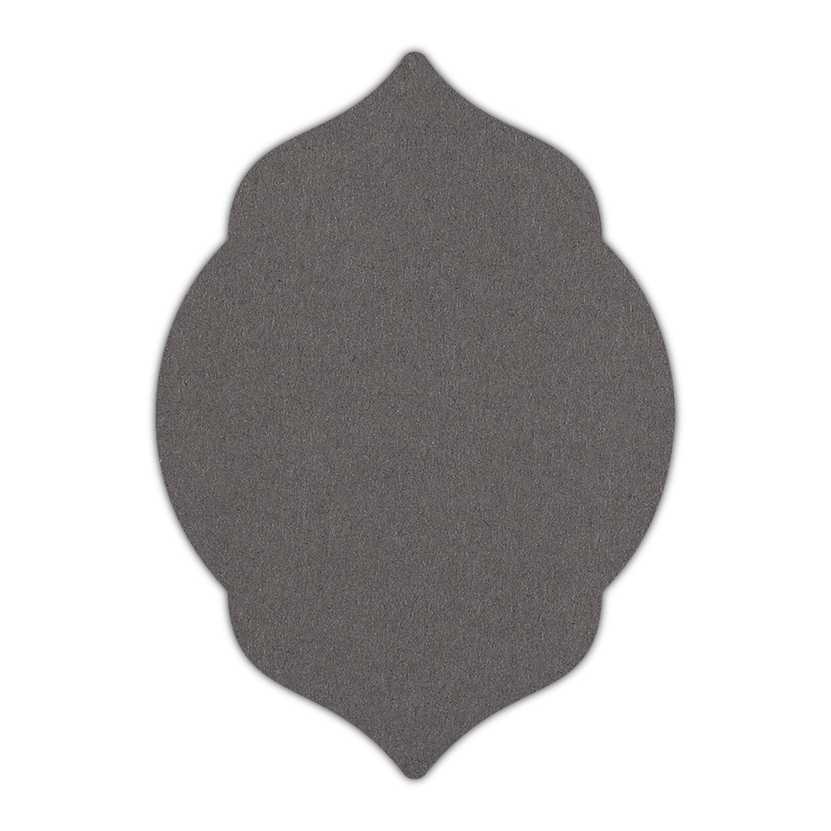 CMYK Print on Dark Grey Cardstock | Shape P5 | 2" x 3.5"