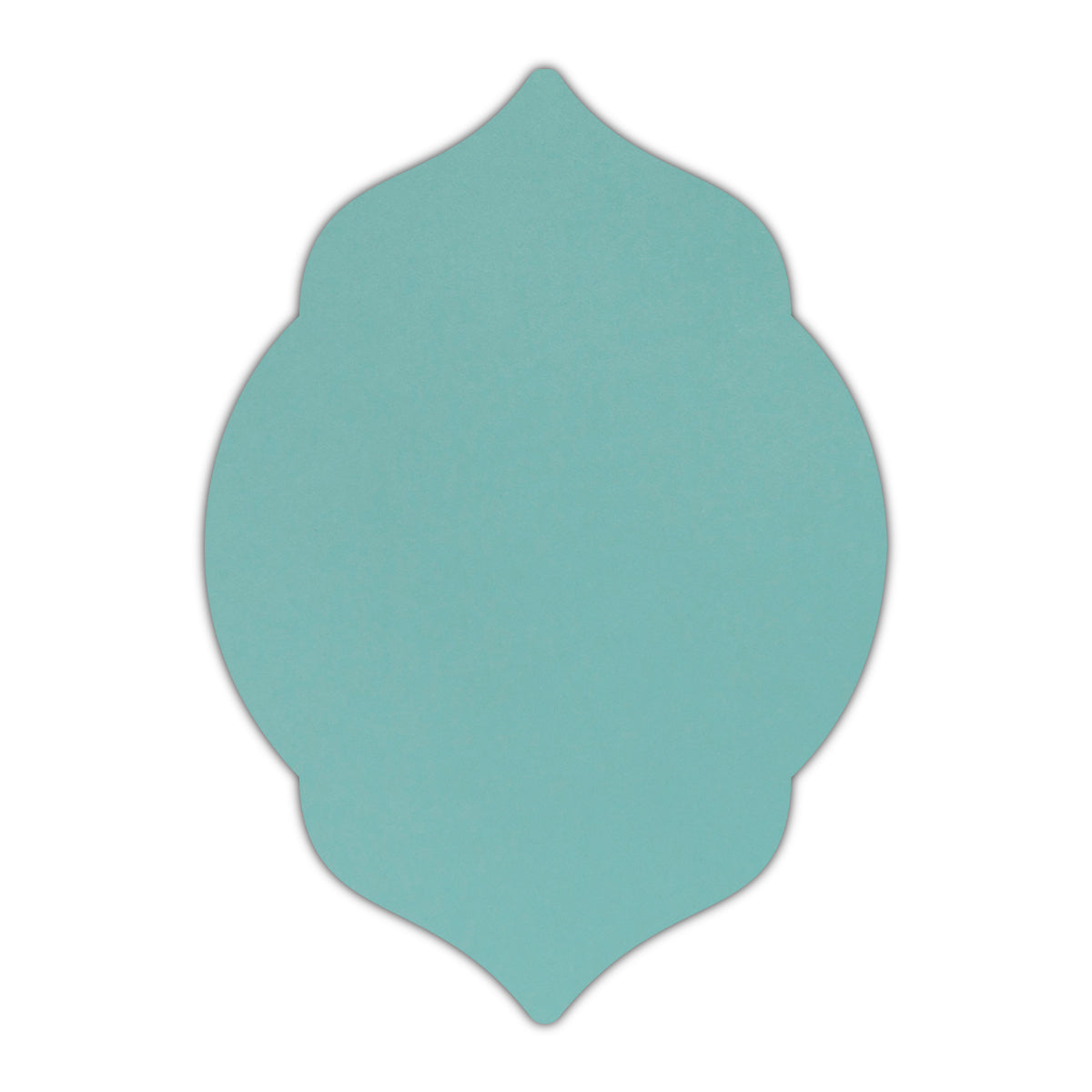 CMYK Print on Shimmer Lagoon Cardstock | Shape P5 | 8" x 10"