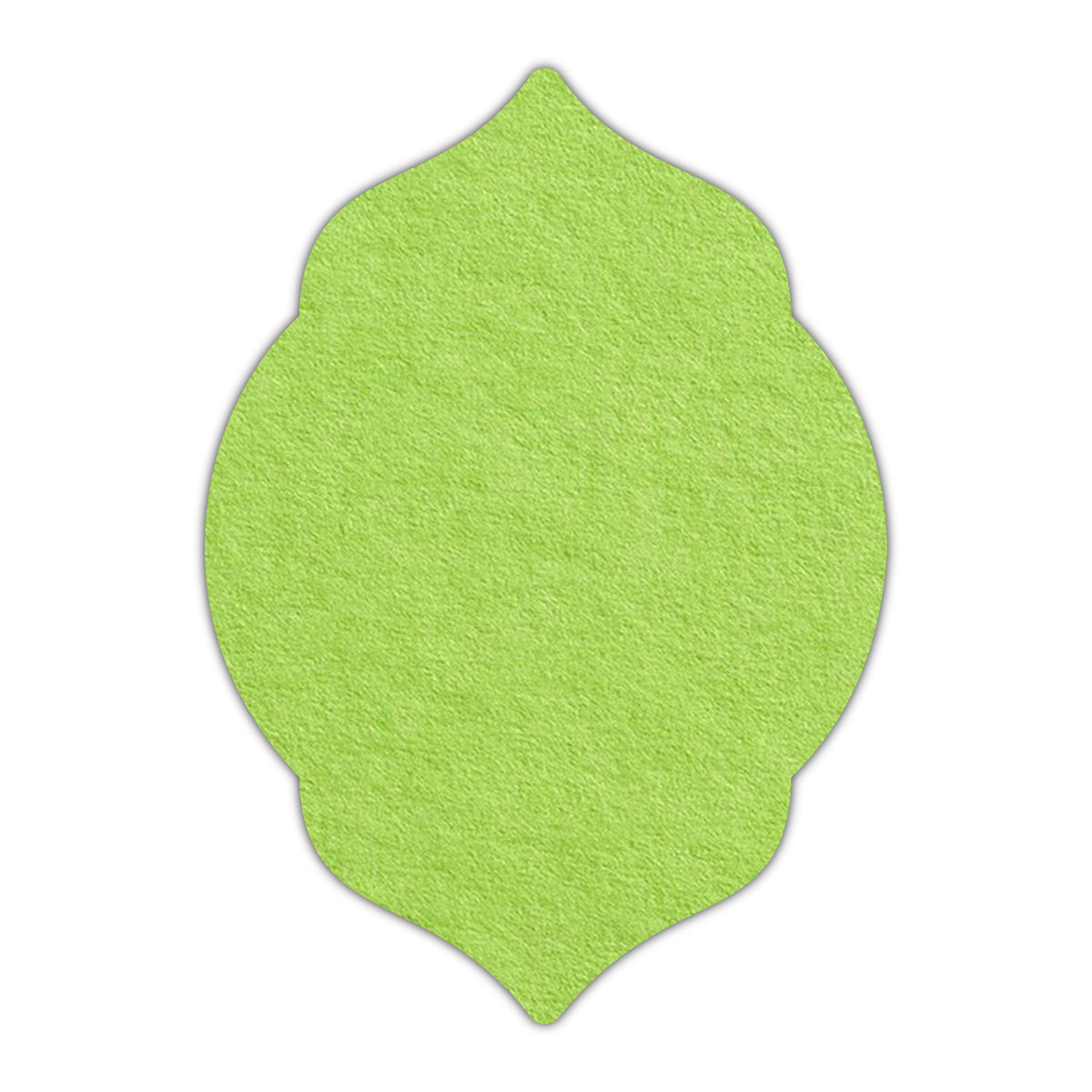 CMYK Print on Leaf Green Cardstock | Shape P5 | 2" x 3.5"