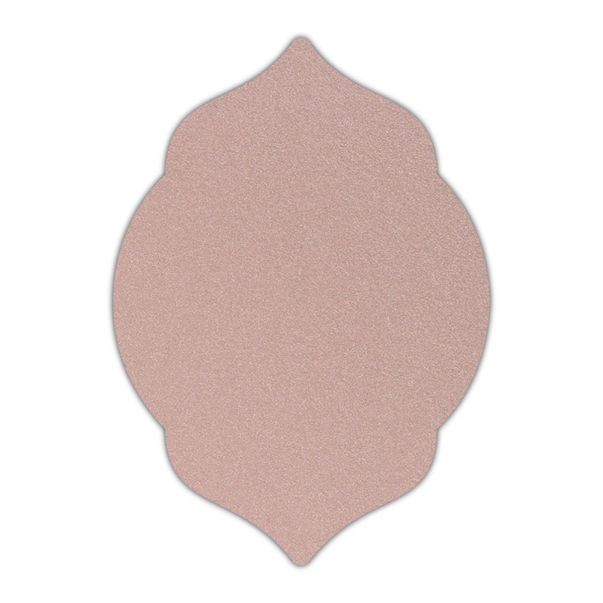 CMYK Print on Shimmer Nude Cardstock | Shape P5 | 3" x 4"