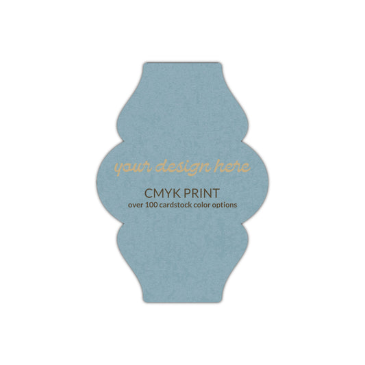 Shape P6 Diecut Card | CMYK Print | 11" x 17"