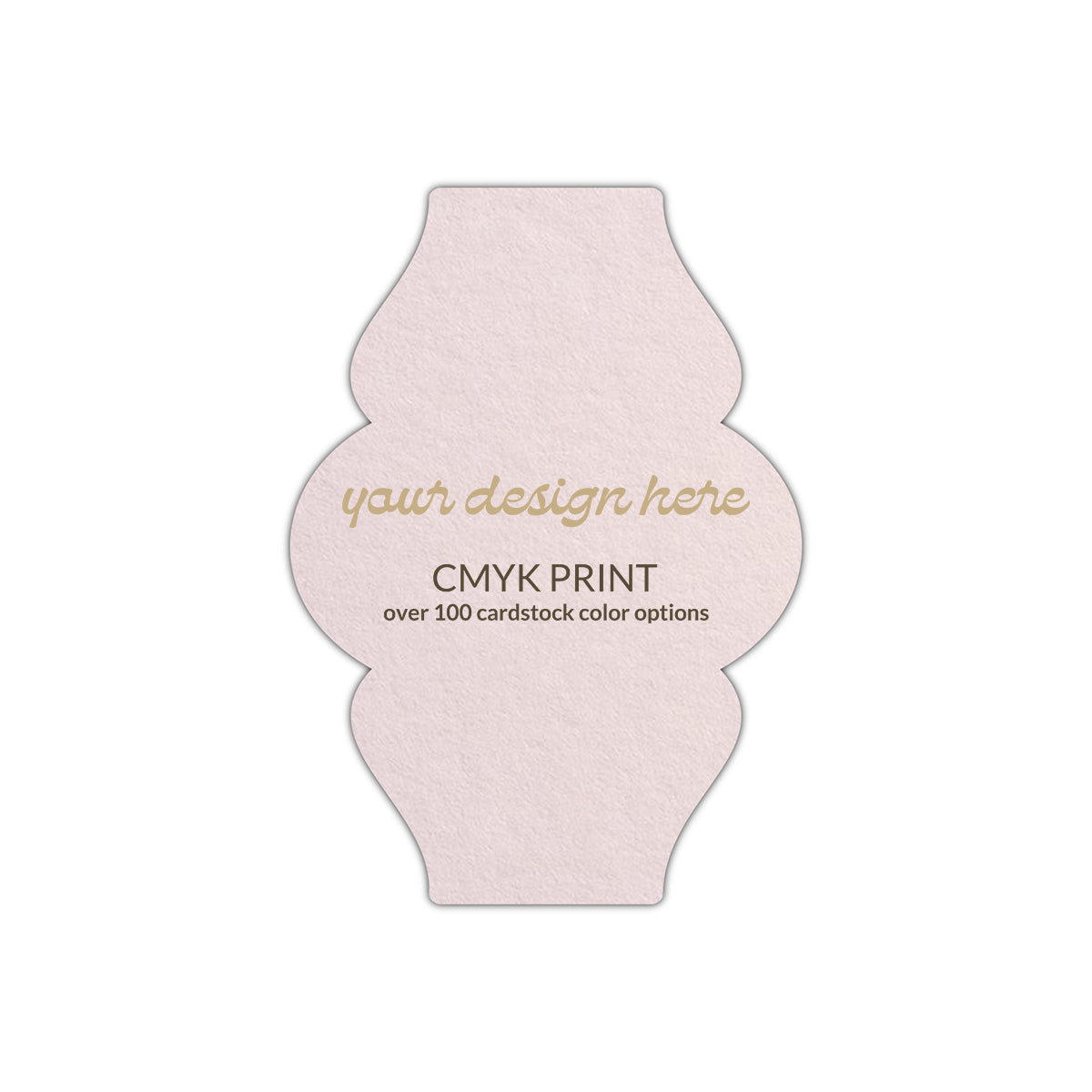Shape P6 Diecut Card | CMYK Print | 2" x 3.5"
