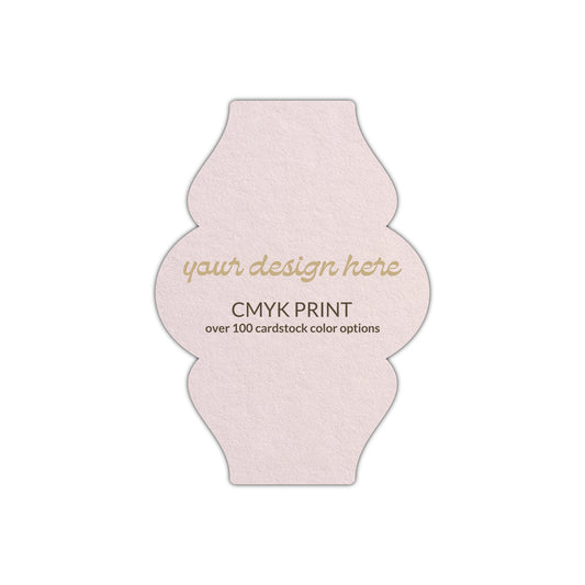 Shape P6 Diecut Card | CMYK Print | 2" x 3.5"