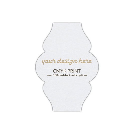 Shape P6 Diecut Card | CMYK Print | 11" x 14"