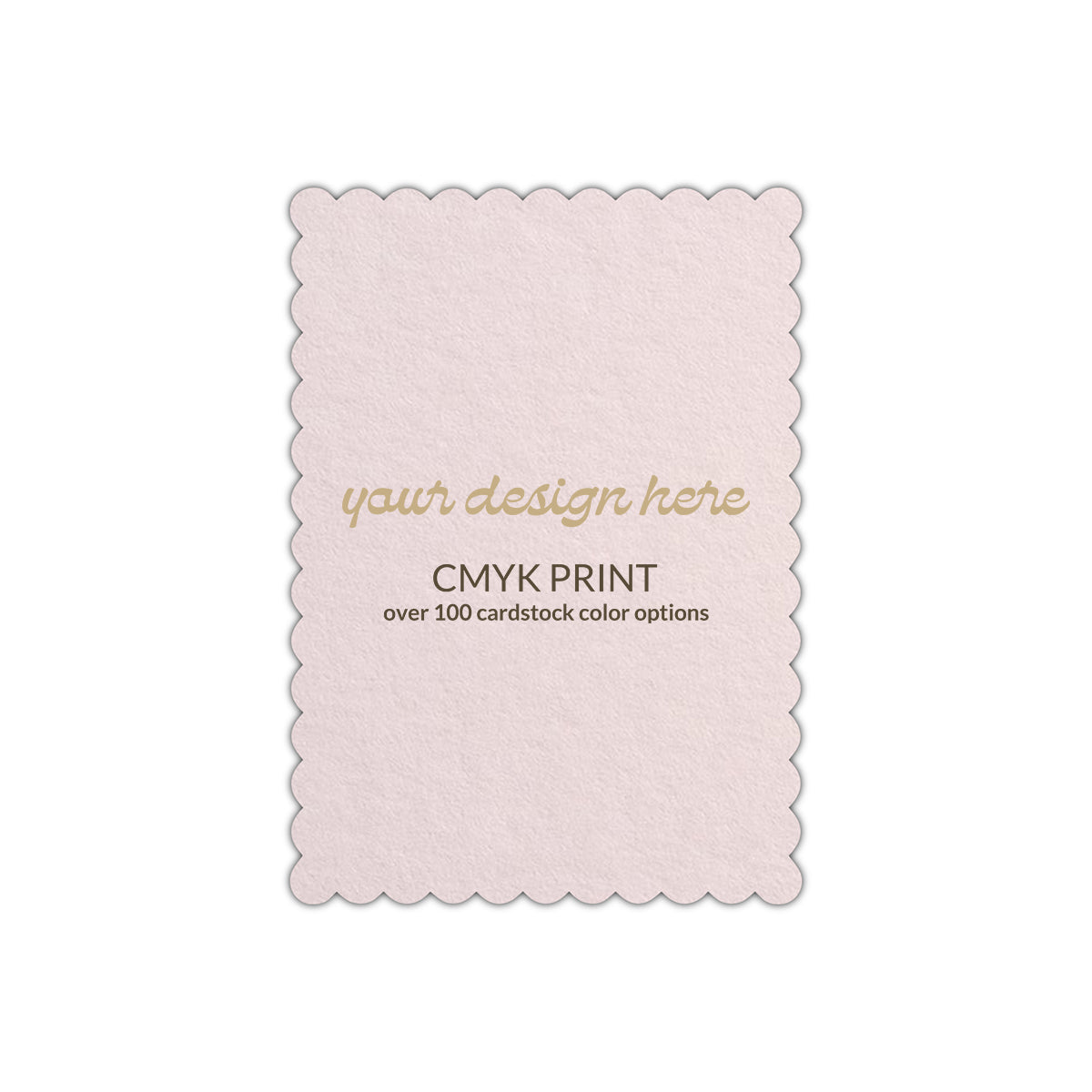 Shape P60 Diecut Card | CMYK Print | 5" x 7"