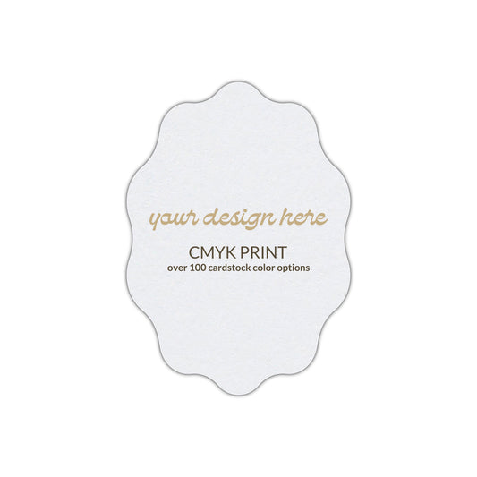 Shape P61 Diecut Card | CMYK Print | 3" x 4"
