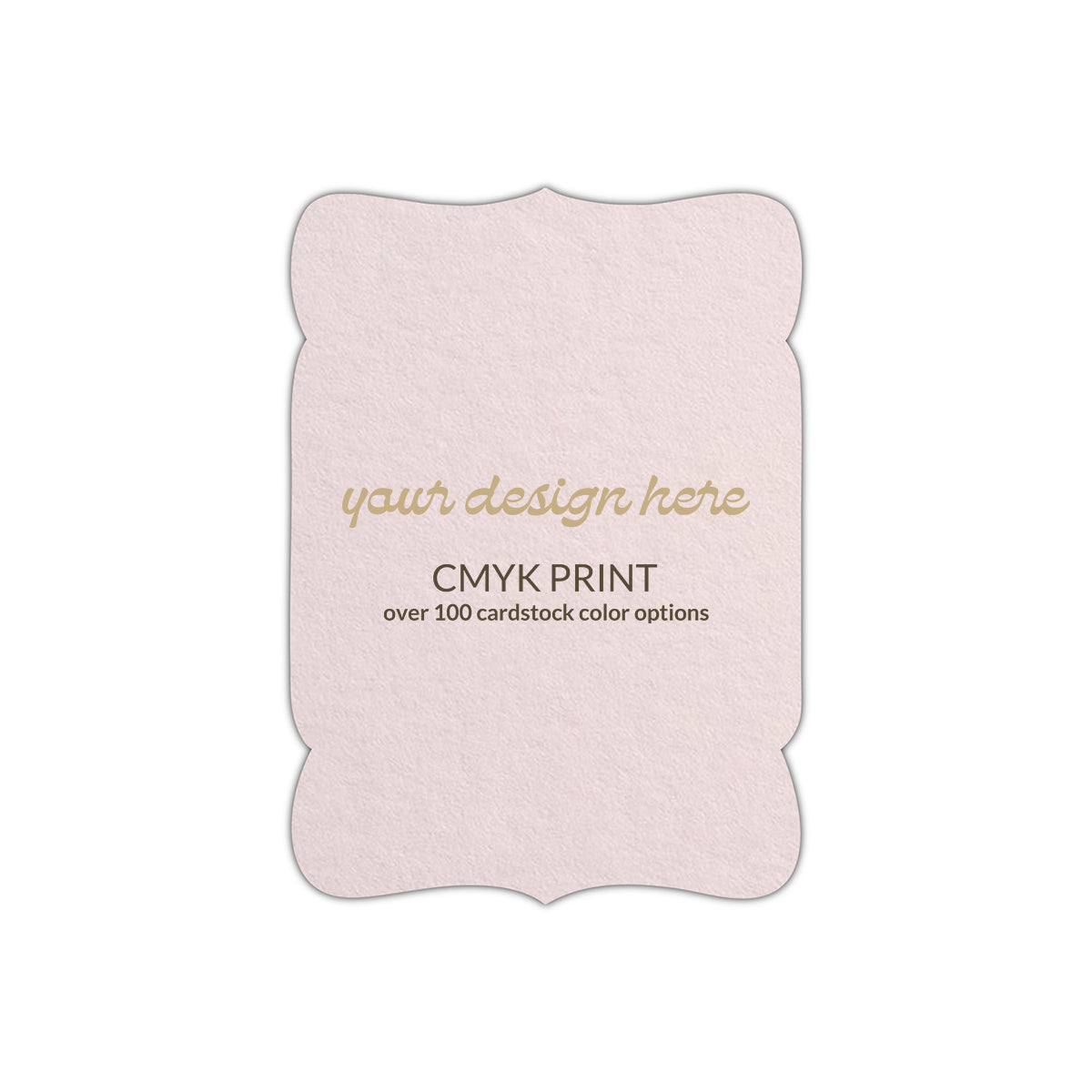 Shape P62 Diecut Card | CMYK Print | 2" x 3"