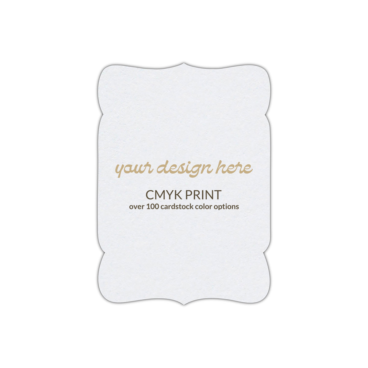 Shape P62 Diecut Card | CMYK Print | 5" x 7"