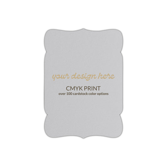 Shape P62 Diecut Card | CMYK Print | 6" x 9"