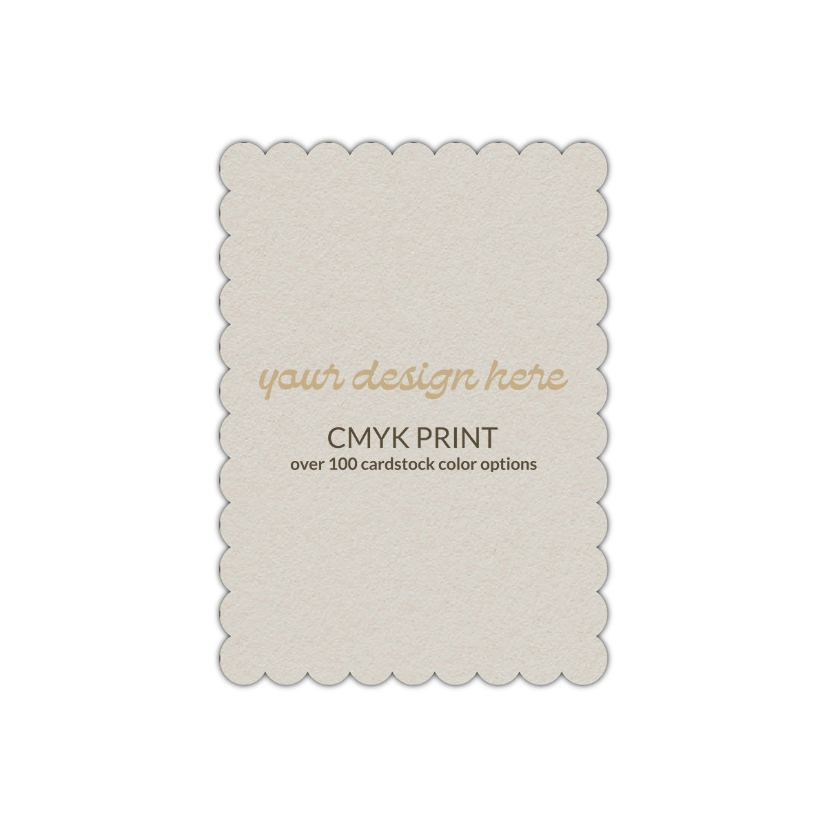 Shape P63 Diecut Card | CMYK Print | 2" x 3"