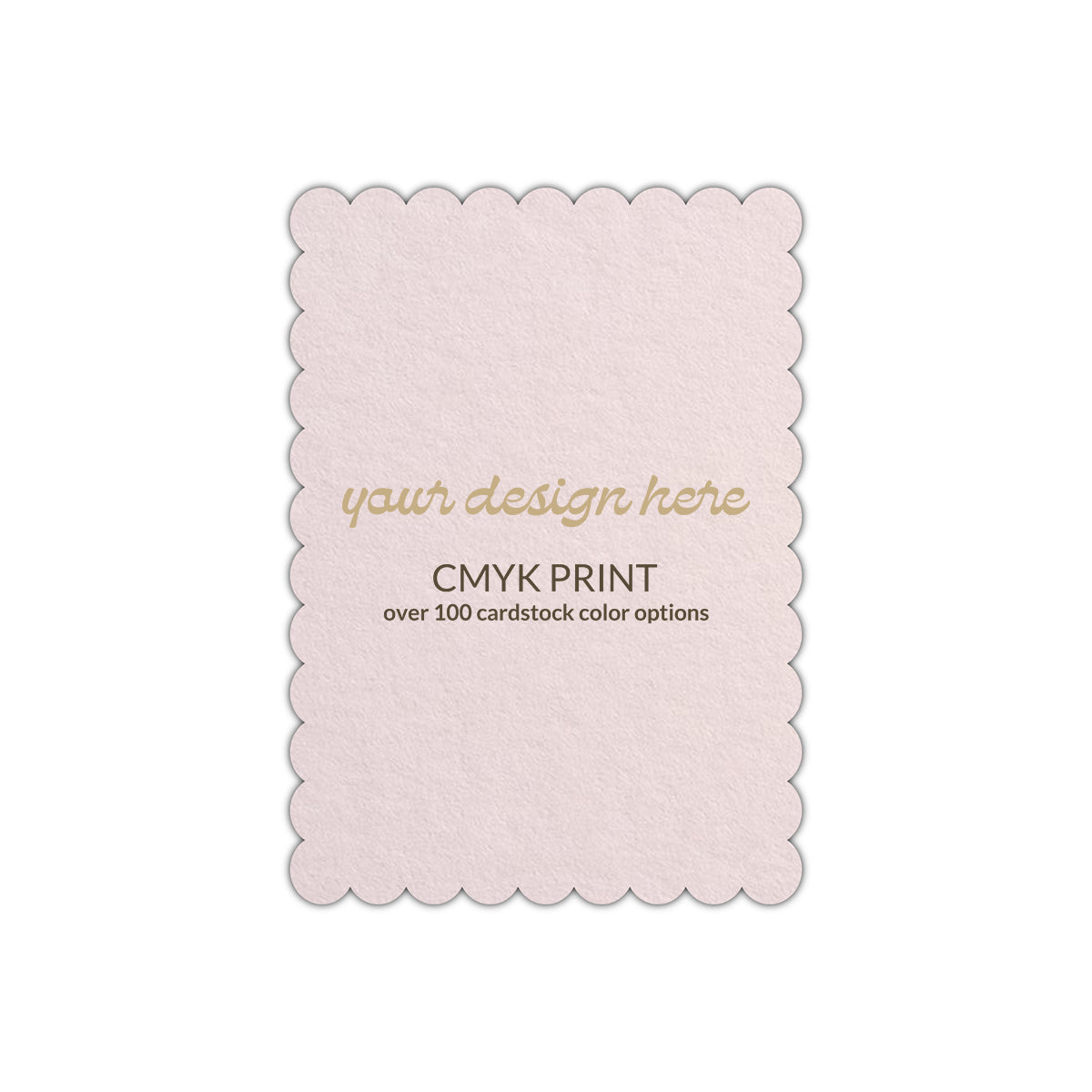 Shape P63 Diecut Card | CMYK Print | 3" x 5"