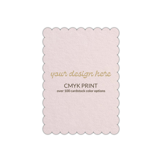 Shape P63 Diecut Card | CMYK Print | 6" x 9"