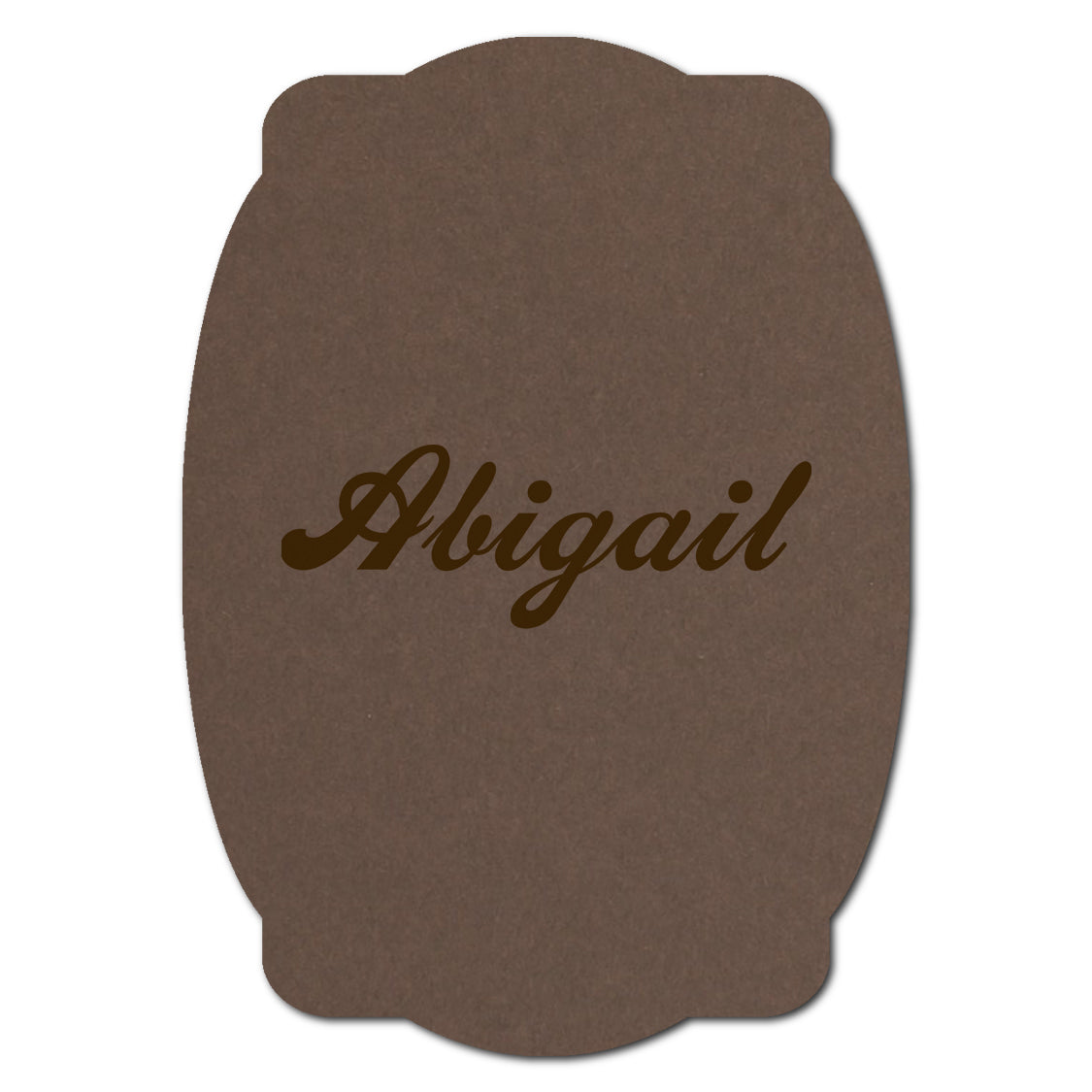 Individually Personalized Wedding Prints on Diecut Cardstock - Shape P64