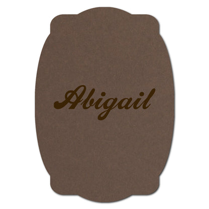 Individually Personalized Wedding Prints on Diecut Cardstock - Shape P64