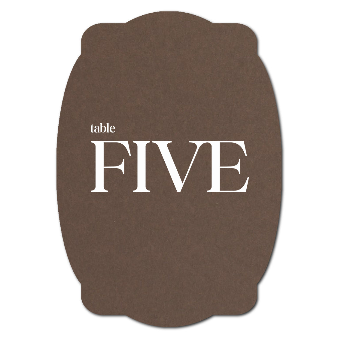 Individually Personalized Wedding Prints on Diecut Cardstock - Shape P64