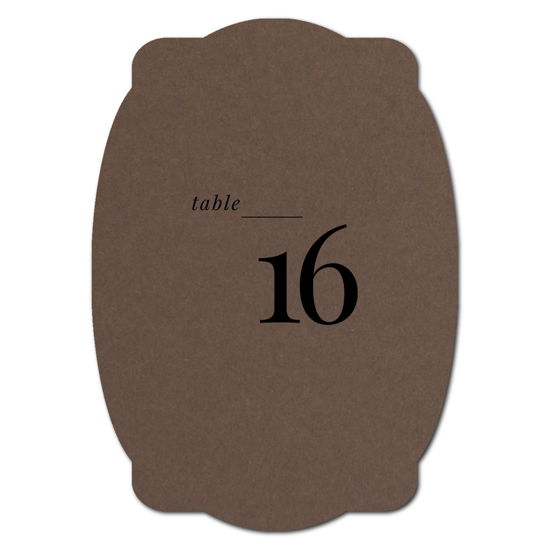 Individually Personalized Wedding Prints on Diecut Cardstock - Shape P64