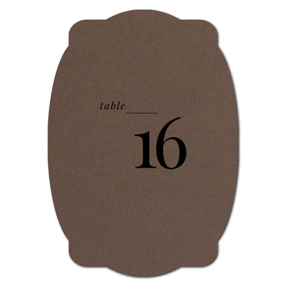 Individually Personalized Wedding Prints on Diecut Cardstock - Shape P64