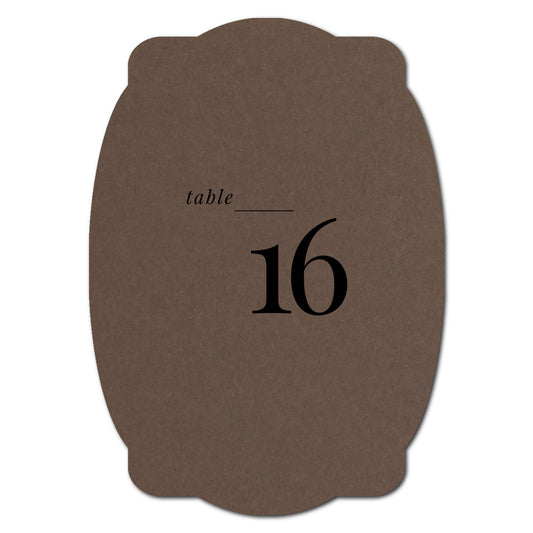 Individually Personalized Wedding Prints on Diecut Cardstock - Shape P64