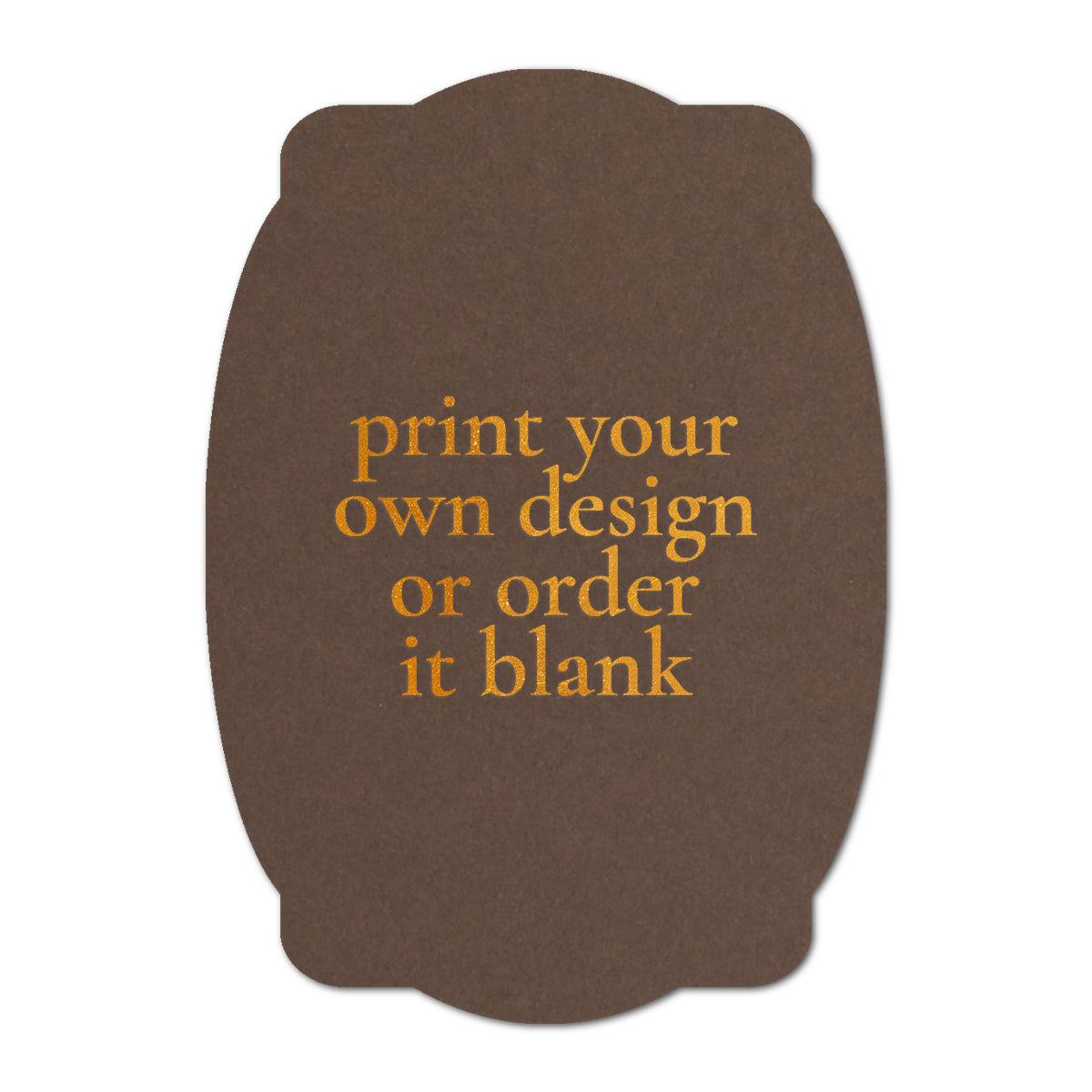 Custom Wedding Prints on Diecut Shaped Cardstock | Shape P64