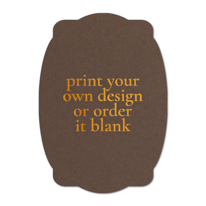 Custom Wedding Prints on Diecut Shaped Cardstock | Shape P64