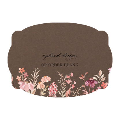 Custom Wedding Prints on Diecut Shaped Cardstock | Shape P64
