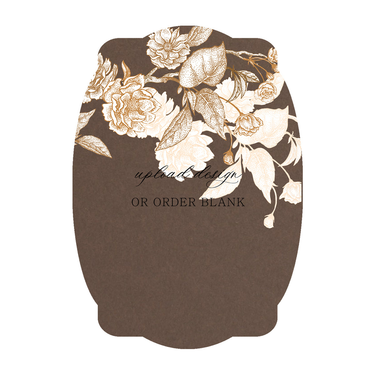 Custom Wedding Prints on Diecut Shaped Cardstock | Shape P64
