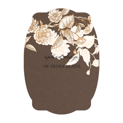 Custom Wedding Prints on Diecut Shaped Cardstock | Shape P64