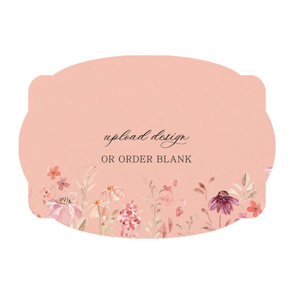Custom Wedding Prints on Diecut Shaped Cardstock | Shape P64