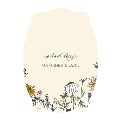 Custom Wedding Prints on Diecut Shaped Cardstock | Shape P64