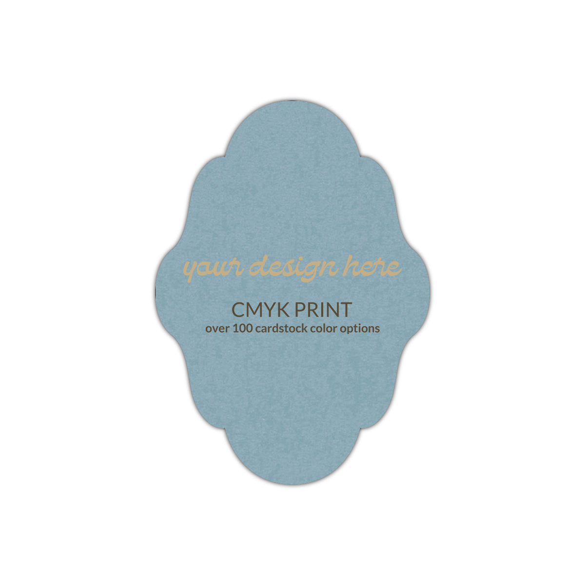 Shape P65 Diecut Card | CMYK Print | 2" x 3"