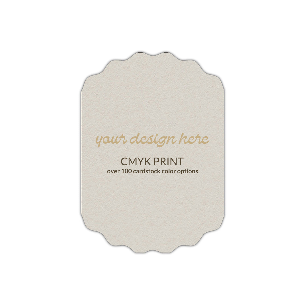 Shape P66 Diecut Card | CMYK Print | 5" x 7"