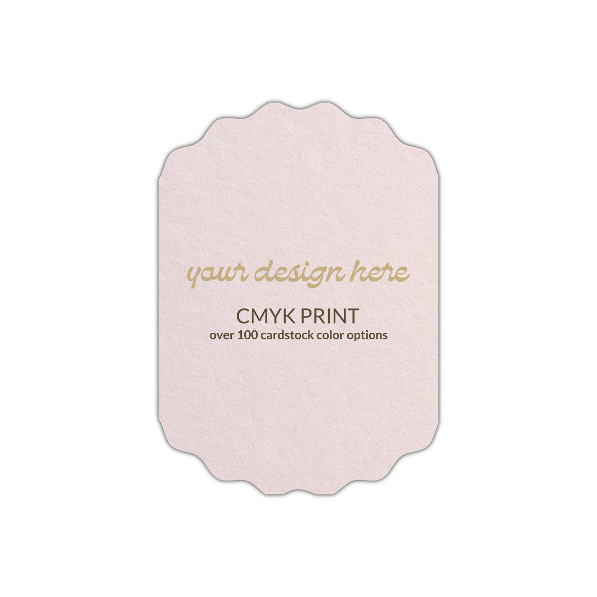 Shape P66 Diecut Card | CMYK Print | 4.25" x 5.5"