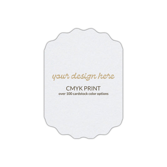 Shape P66 Diecut Card | CMYK Print | 3" x 5"