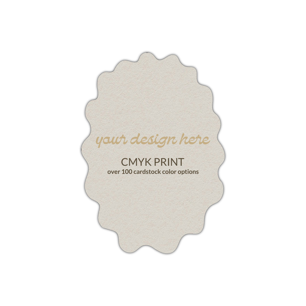 Shape P67 Diecut Card | CMYK Print | 2" x 3.5"