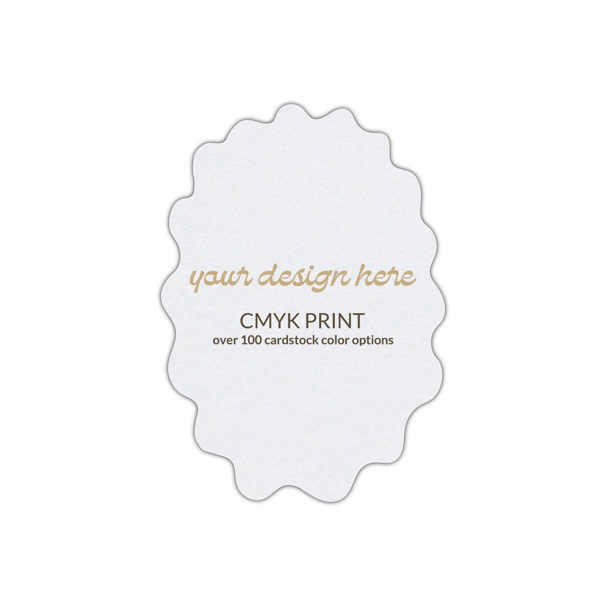 Shape P67 Diecut Card | CMYK Print | 5" x 7"