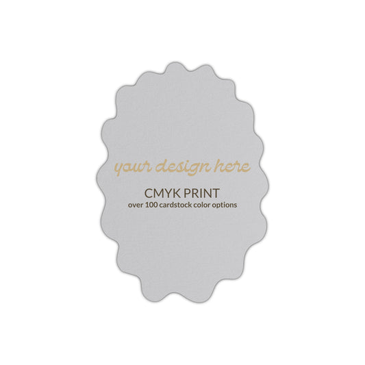 Shape P67 Diecut Card | CMYK Print | 3" x 5"