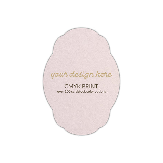 Shape P68 Diecut Card | CMYK Print | 3" x 5"