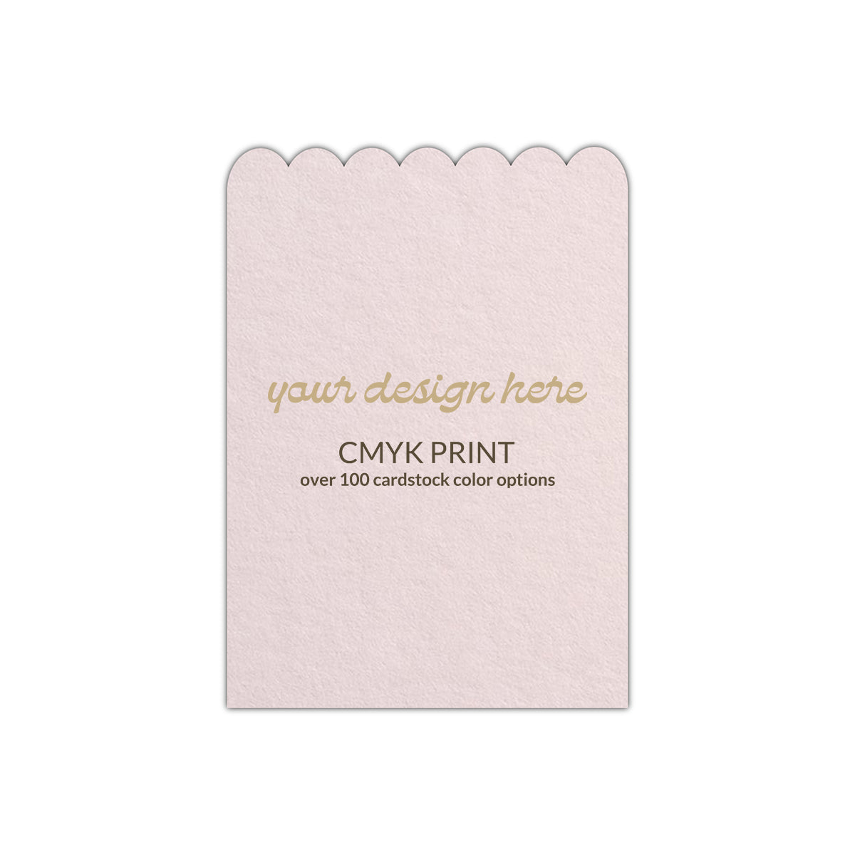 Shape P69 Diecut Card | CMYK Print | 3" x 4"