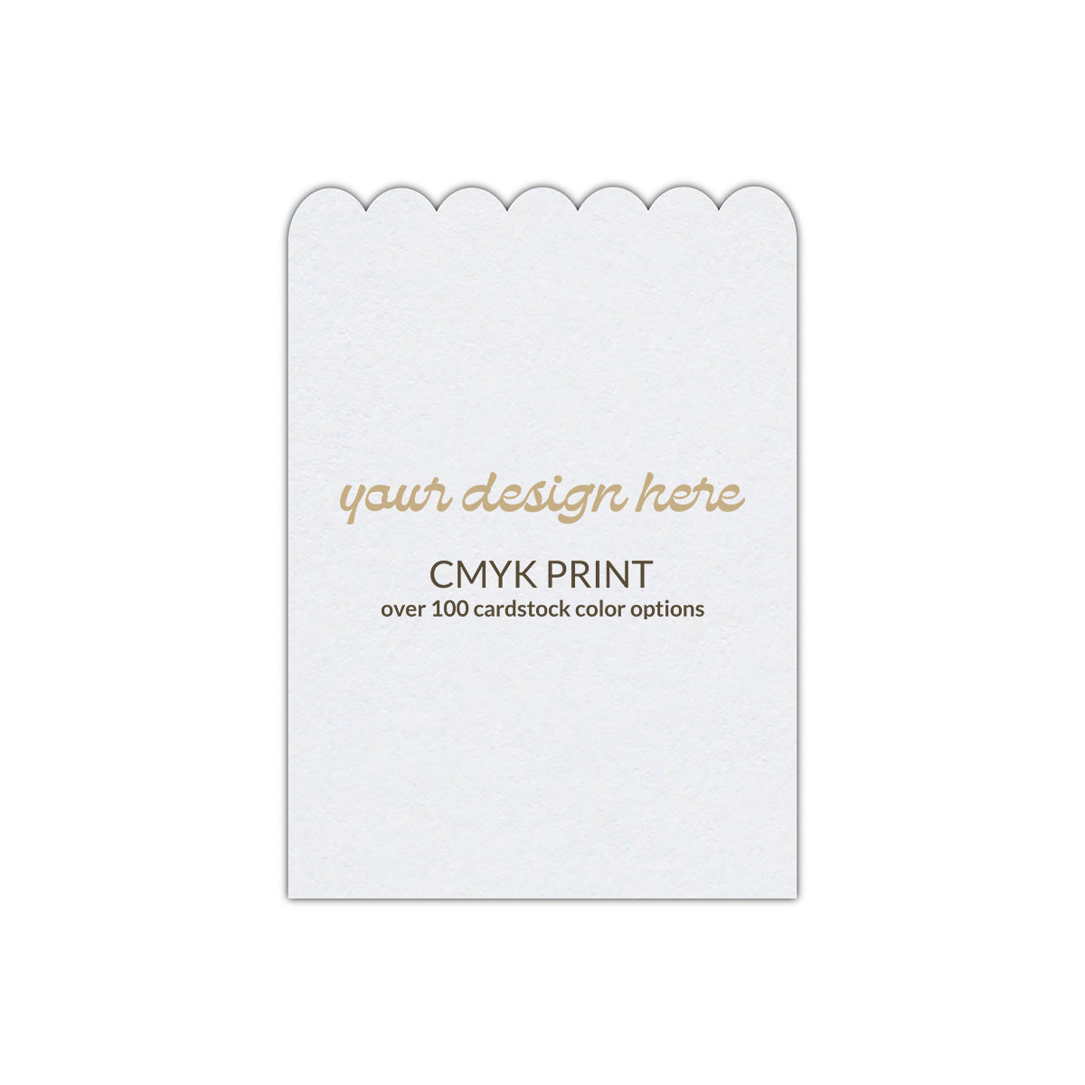 Shape P69 Diecut Card | CMYK Print | 2" x 3"