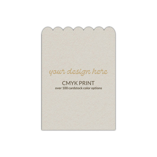 Shape P69 Diecut Card | CMYK Print | 2" x 3"