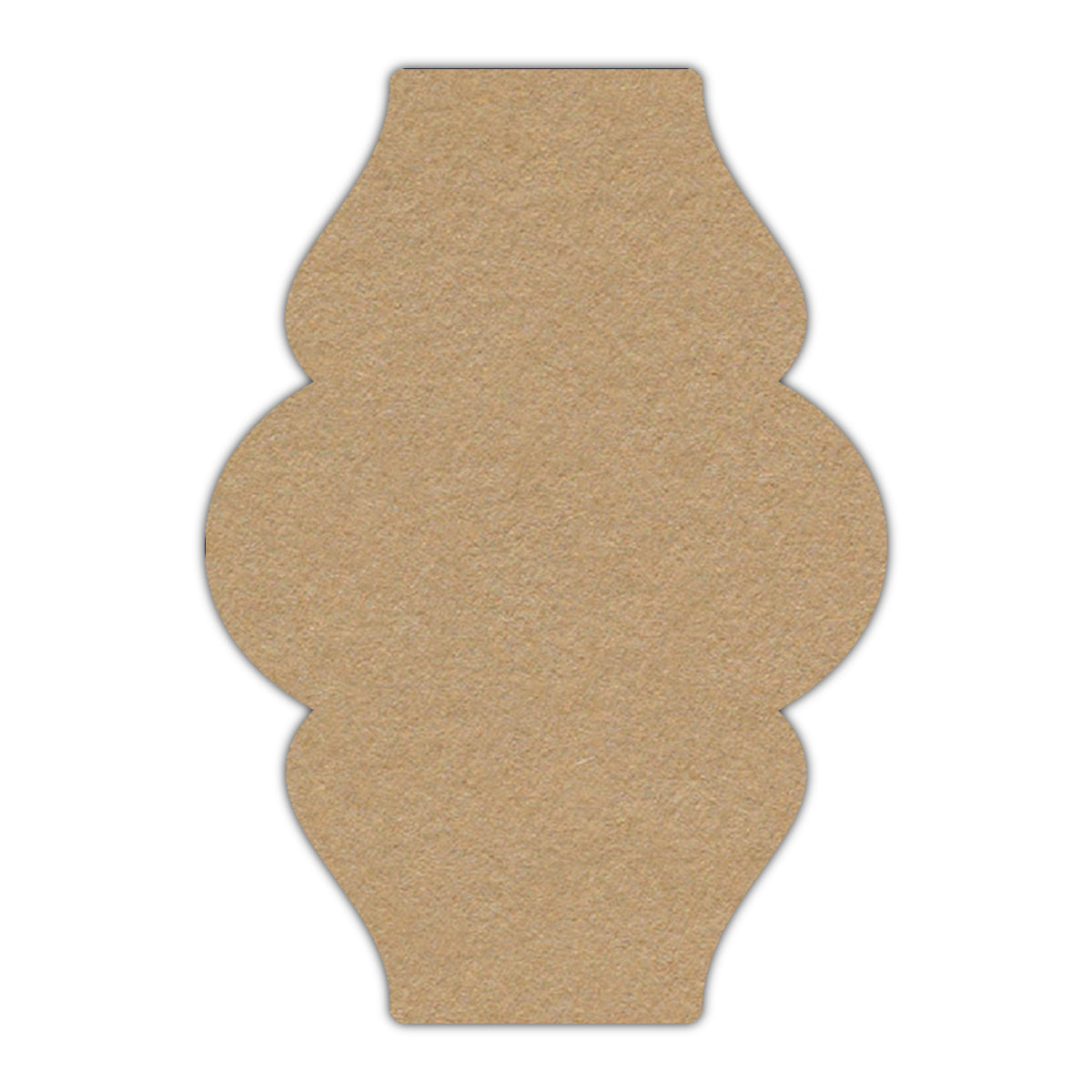 CMYK Print on Camel Cardstock | Shape P6 | 3" x 5"