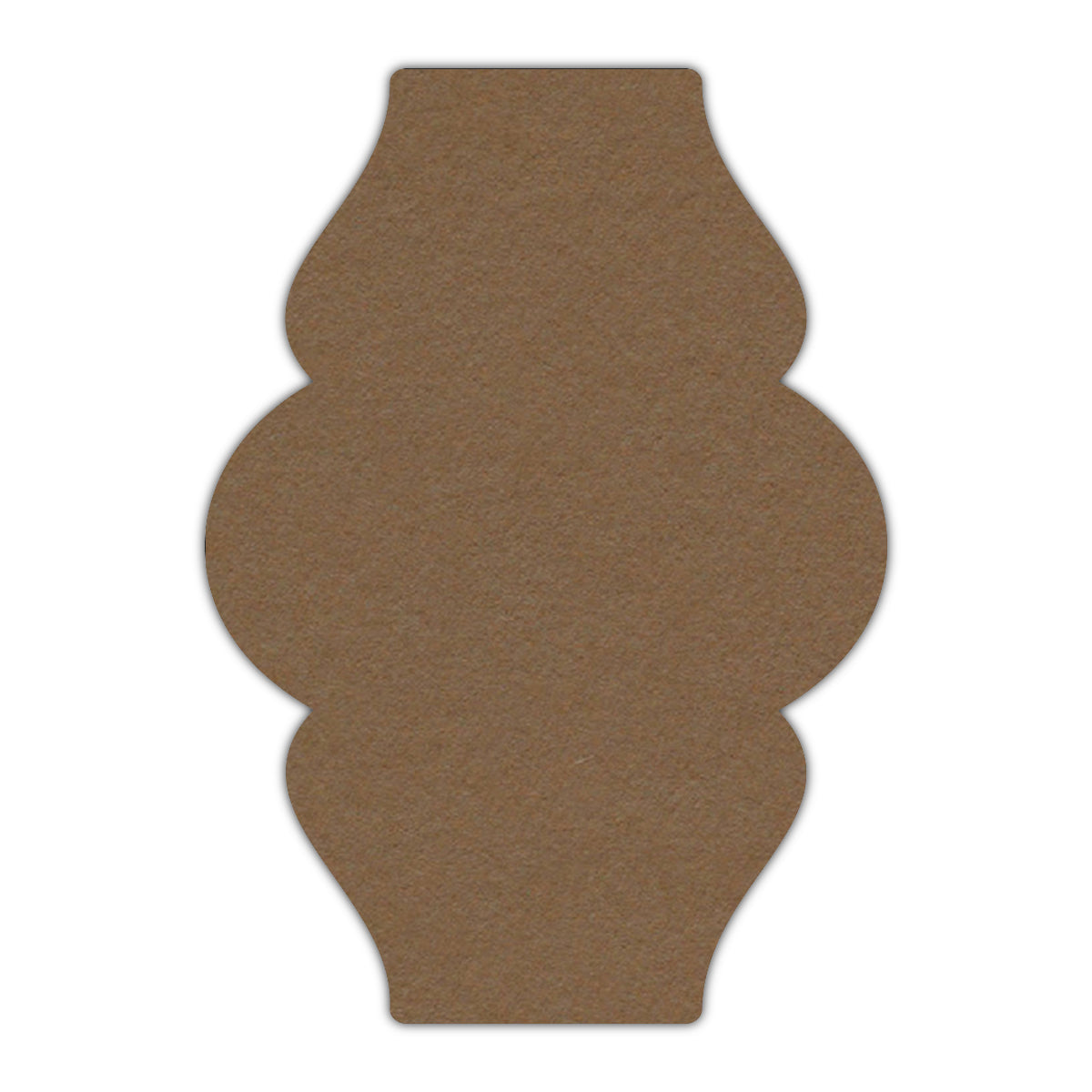 CMYK Print on Cappuccino Cardstock | Shape P6 | 2.5" x 3.5"